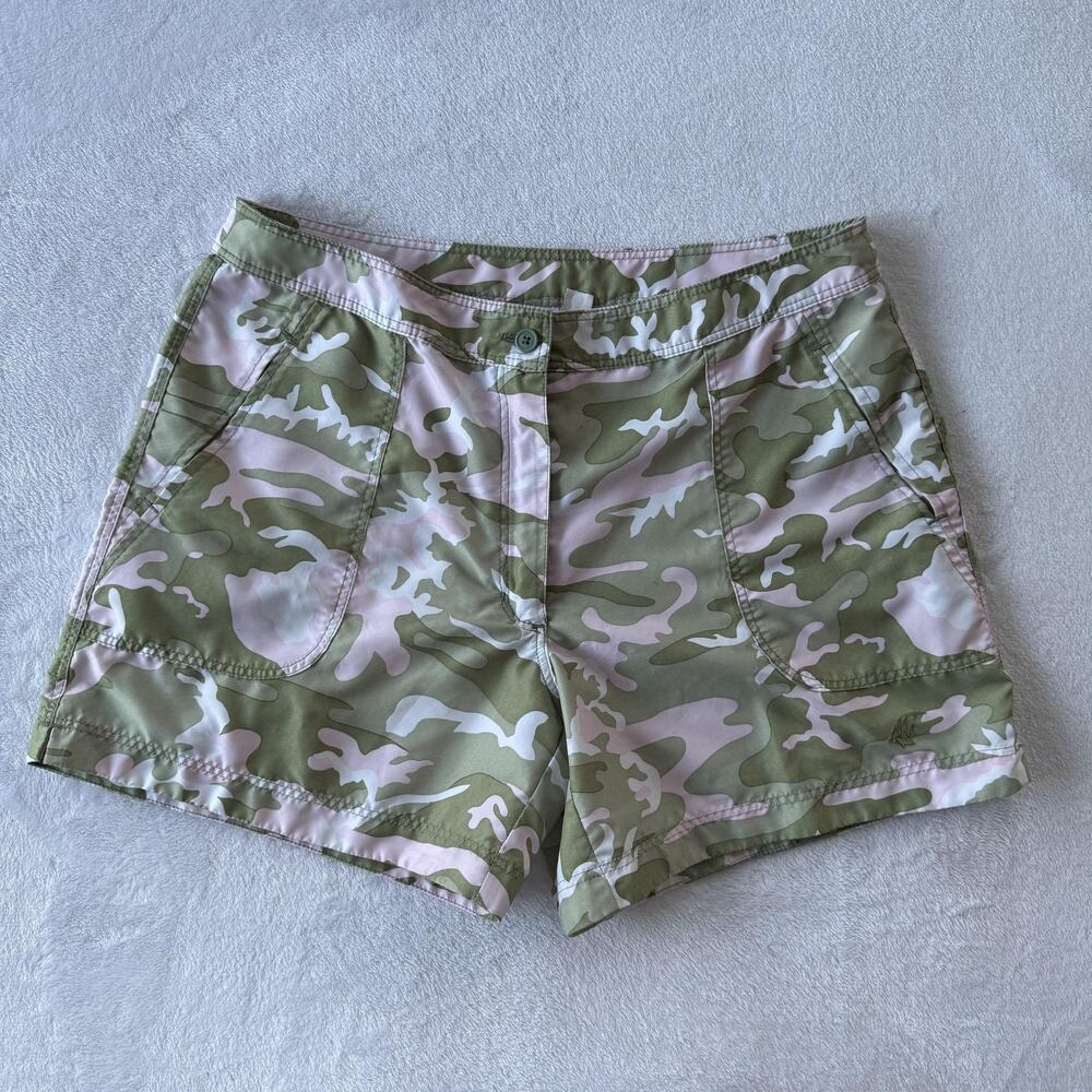 Guy Harvey Shorts Boys 10 Green Camouflage Swim Trunks Pockets Nylon Bluewater